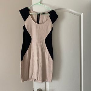 Express Black & Tan Dress